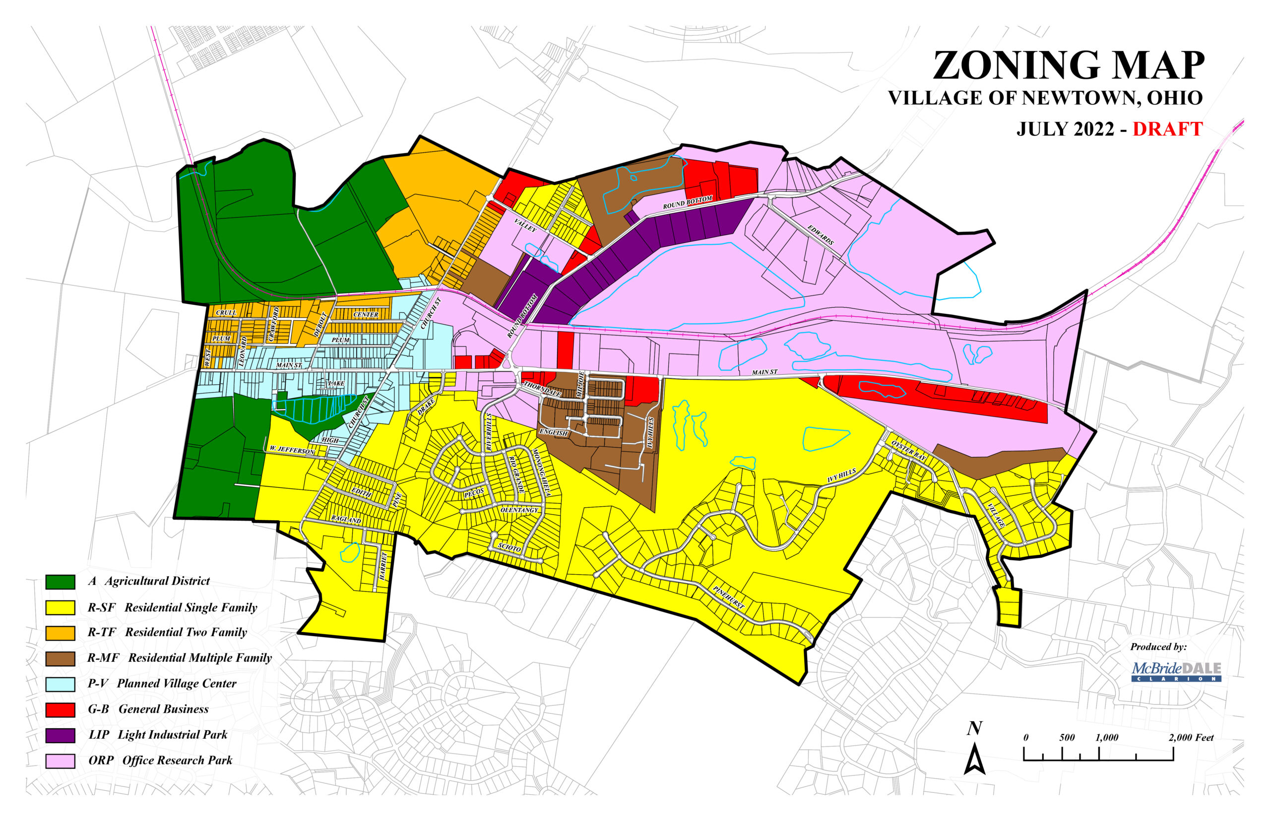 Newtown Zoning Map DRAFT JUL2022 1 Scaled 